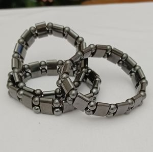 DOUBLE HEMATITE MAGNETIC BRACELETS